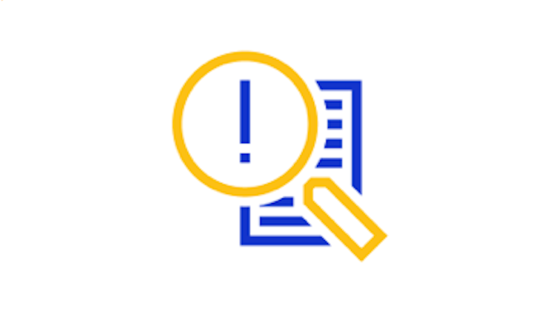 icon of a page with magnifying glass